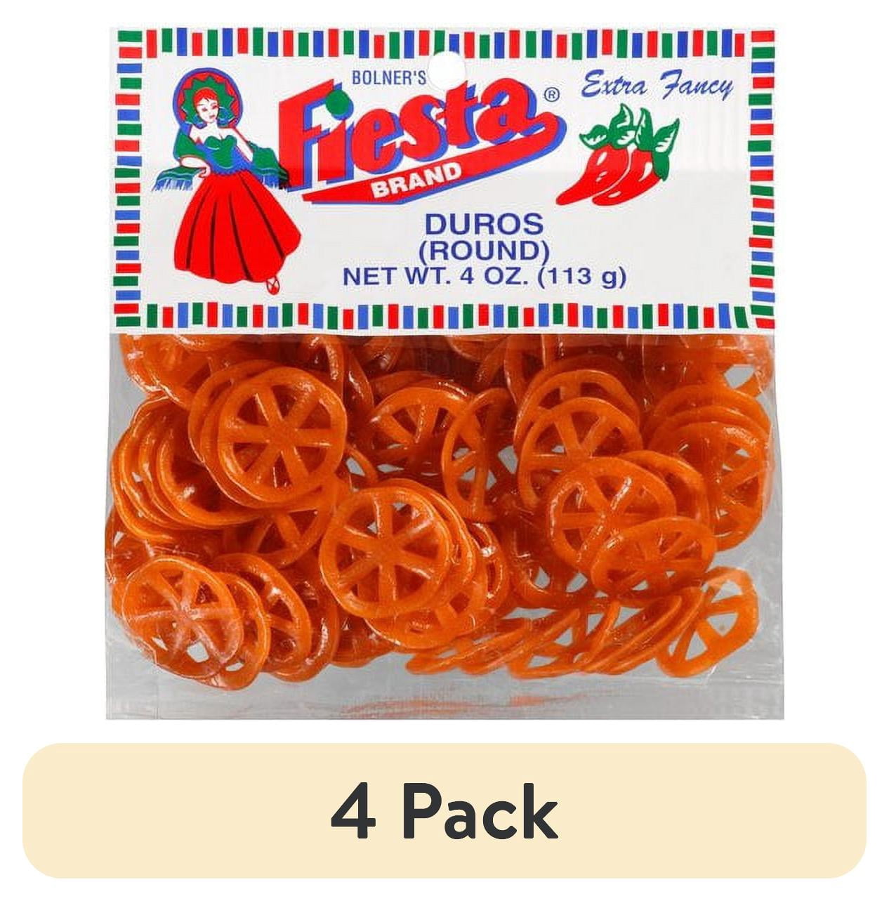 (4 pack) Fiesta Round Duros, 4 oz, Bolners Fiesta Products