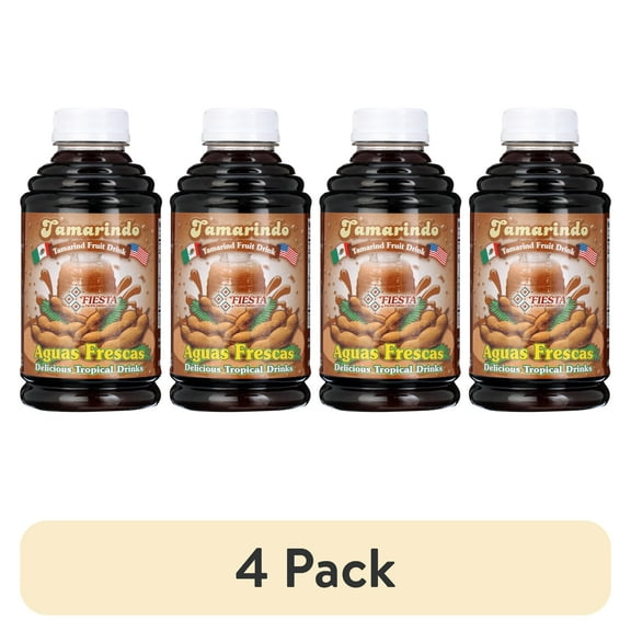 (4 pack) Fiesta Tamarindo Aguas Frescas Concentrate, Juice Beverage Base 16 fl oz
