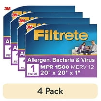 (1 pack) Filtrete 20x20x1 HVAC Furnace Air Filter, MPR 1500 MERV 12, Allergen, Bacteria and Virus, 1 Filter