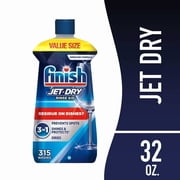 4 pack Finish Jet-Dry Rinse Aid,Dishwasher Rinse Agent and Drying Agent, 32 oz