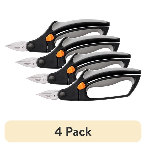 (4 pack) Fiskars 8.5 Inch Softouch Spring Action Rag Quilter Snip