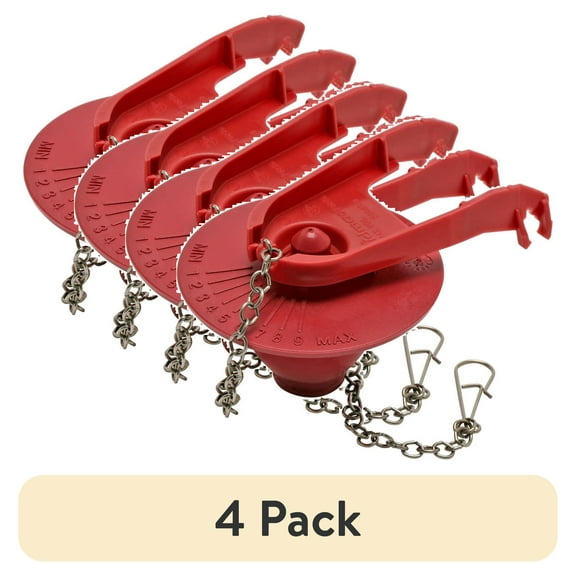 (4 pack) Fluidmaster 502 PerforMAX Universal High Performance, Water-Saving 2" Flapper, New, Rubber, 6 in Height, 0.11 lb.
