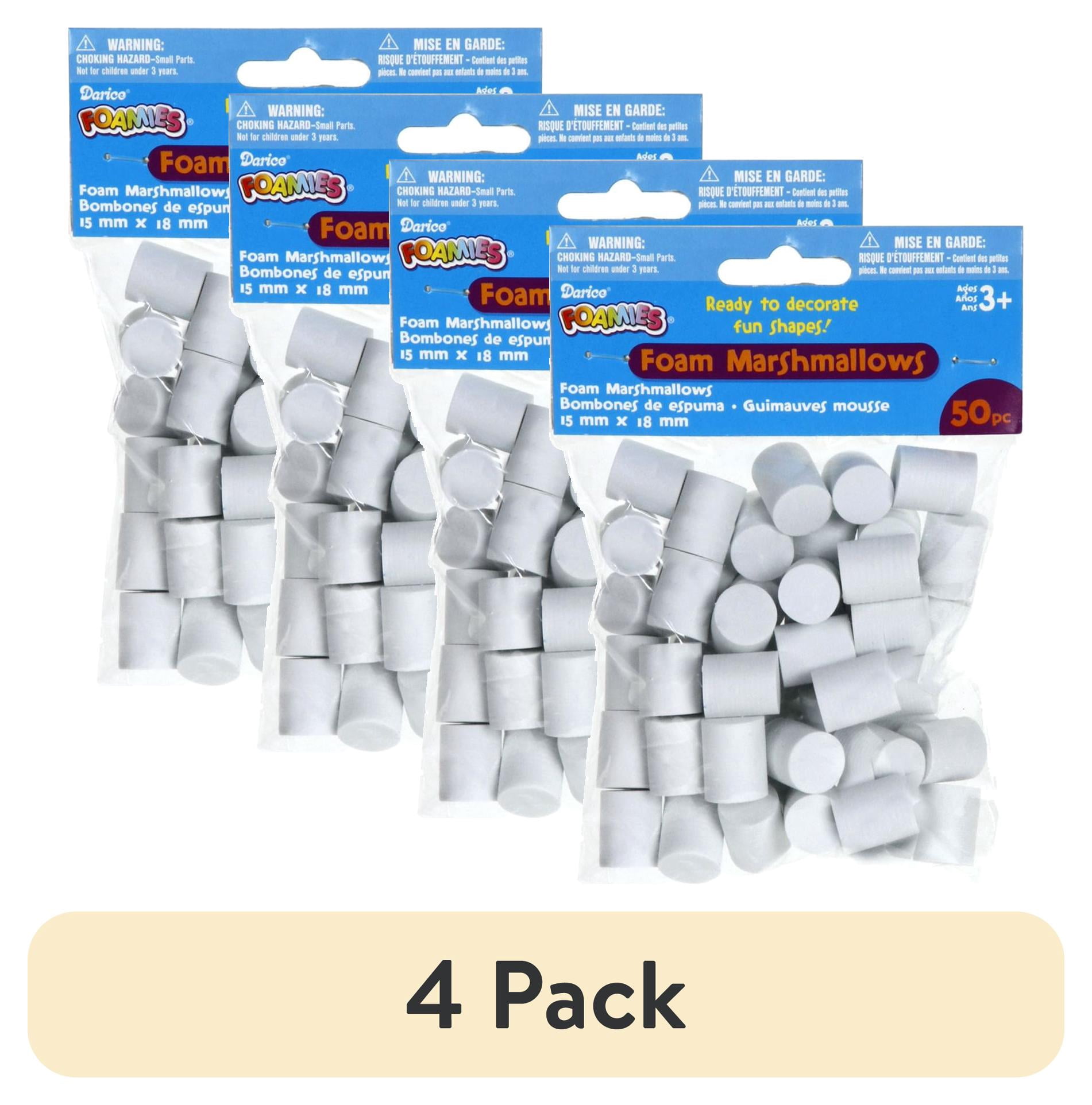 マルチャミーフワロス他6枚セット Darice Foam Marshmallow Shapes 50/PKG White 15 mm x 18 mm 50/ Pack
