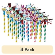 (4 pack) Multicolor Fancy Blowouts, 8 Count, by Way To Celebrate