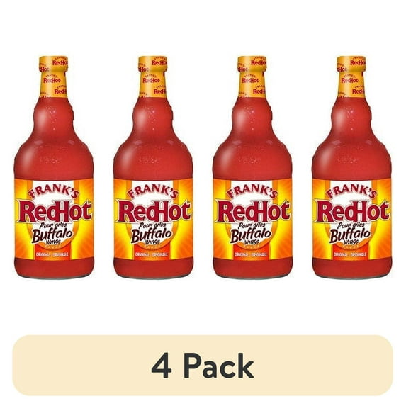 (4 pack) Frank's RedHot Buffalo Wings Sauce 354mL - Original Recipe