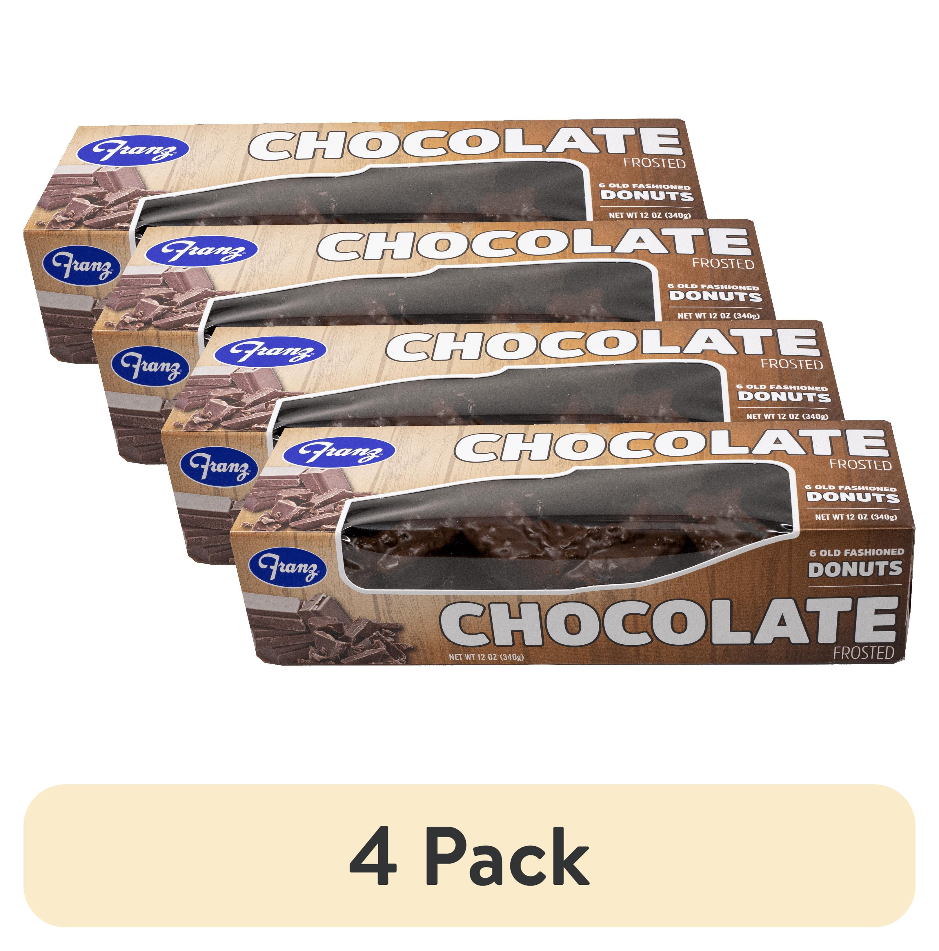 (4 pack) Franz Chocolate Old Fashioned Donuts, 12 oz, 6 Count