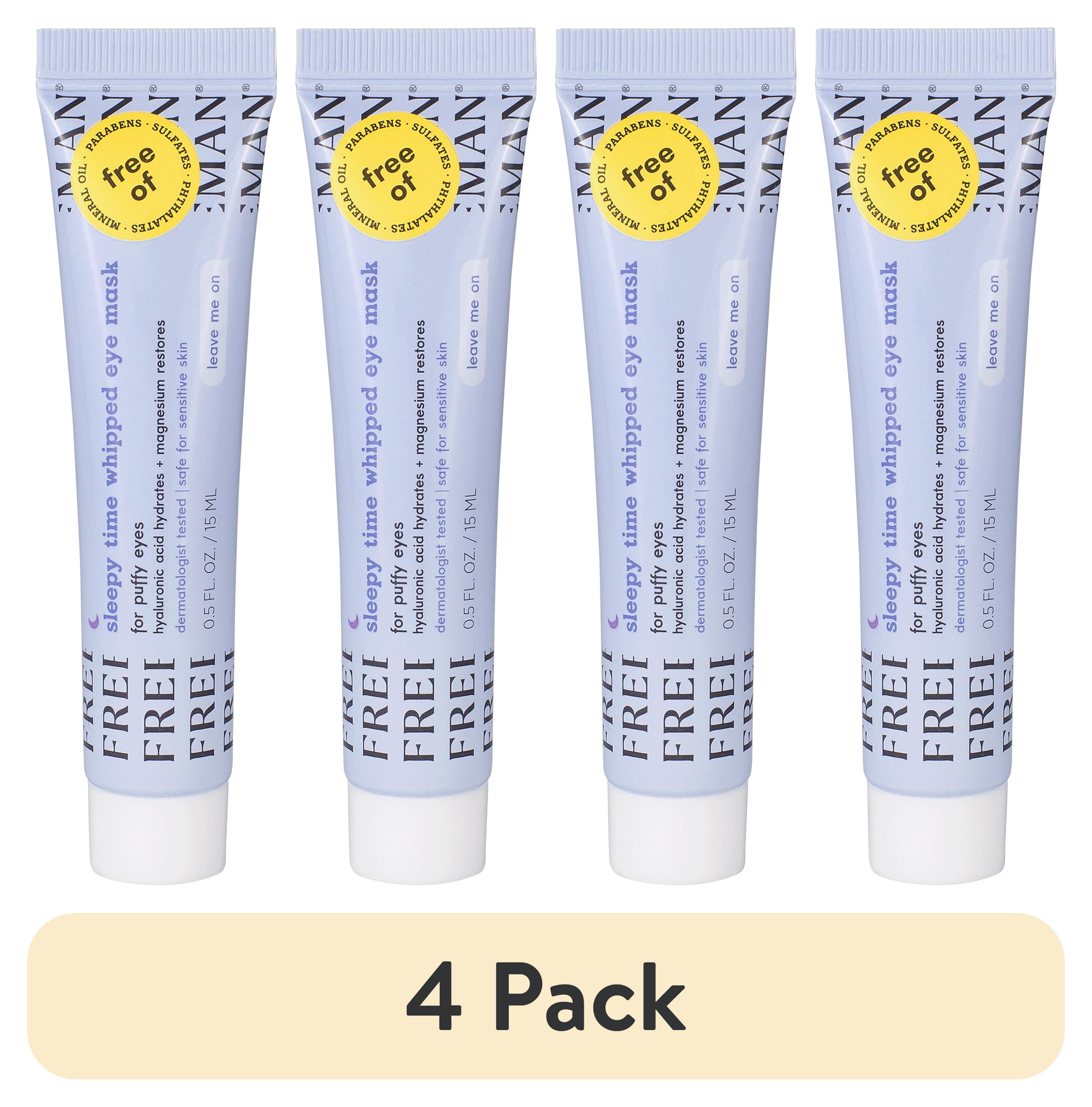 (4 pack) Freeman Whipped Eye Mask, Moisturizing, Reduces Puffiness & Dark Circles, 0.5 fl.oz. Tube