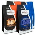 thumbnail image 1 of 4 pack Fresh Roasted Coffee Seriously Dark Roast + Seriously Dark Decaf, Ground, 12 oz bags, 1 of 8