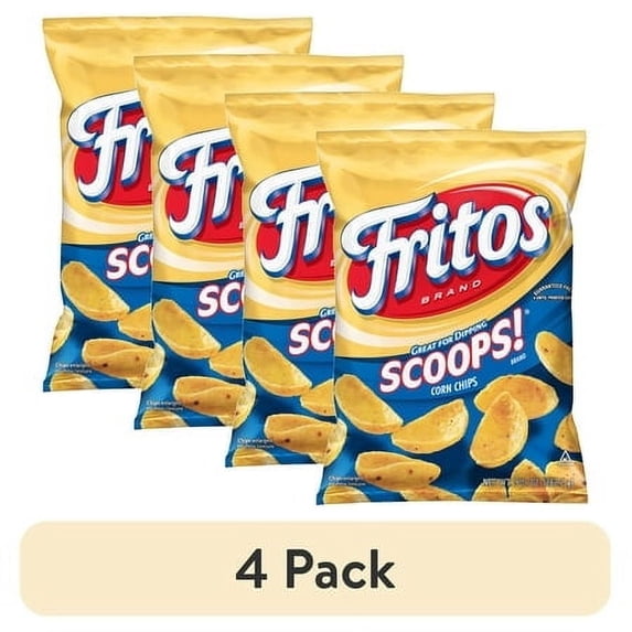(4 pack) Fritos® Scoops!® Corn Chips, 9.25 oz. Bag