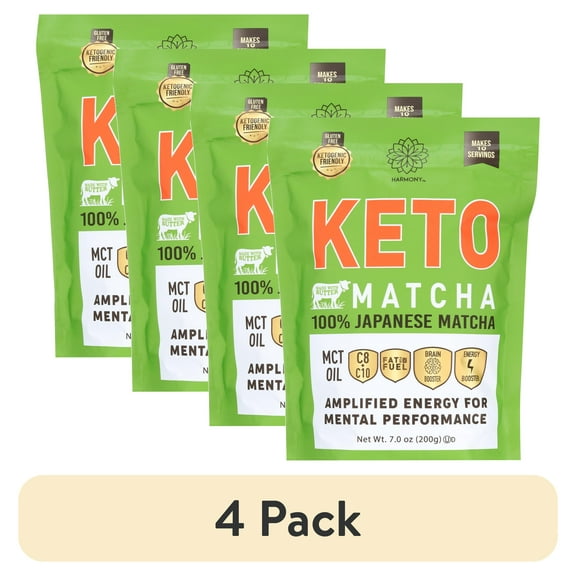 (4 pack) Frozen Bean Keto Matcha Green Powdered Tea 7oz 4 Pk