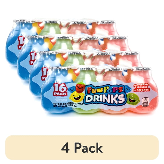 (4 pack) Fun Pops Drinks, 16PK