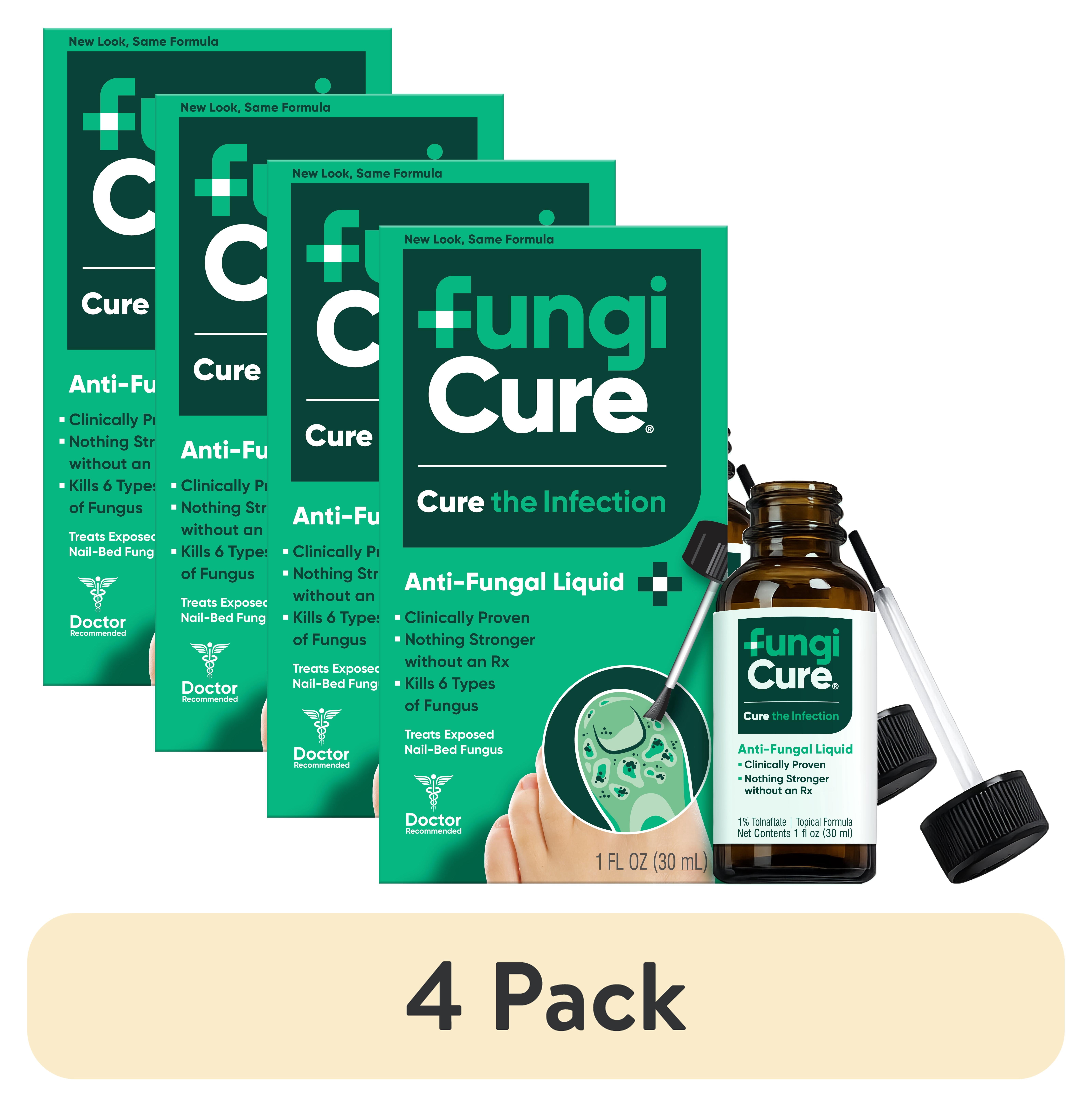 (4 pack) Fungicure Anti-Fungal Liquid - Nothing Stronger Without an RX - Clinically Proven - 1 fl oz