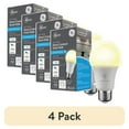 thumbnail image 1 of (4 pack) GE Cync A19 Smart LED Light Bulb, Soft White Indoor Décor Lights, 60 Watts, Medium Base, 1pk, 1 of 9