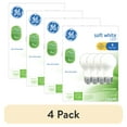 thumbnail image 1 of (4 pack) GE LED Light Bulbs, 75 Watt, Soft White, A19 Bulbs, Medium Base, Frosted Finish, 9yr, 4pk, 1 of 11