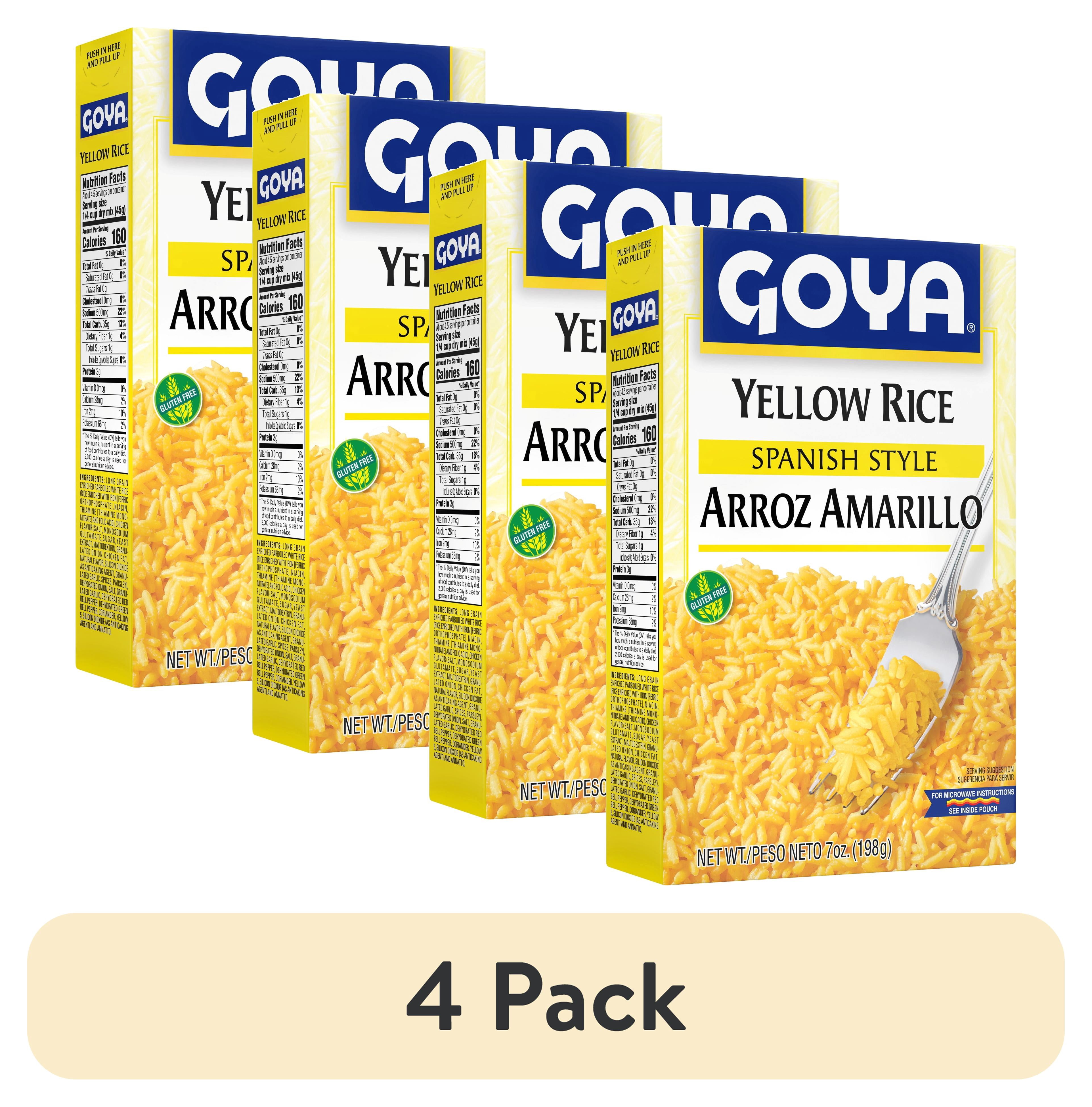 (4 pack) GOYA Yellow Rice, 7 oz Box - Walmart.com