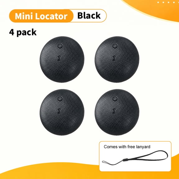 4 pack GPS Tracker Tag, Smart Item Locator for Keys, Wallet,Car,Bike,Pets (Dogs, Cats),Compatible with iPhone & Android,No Monthly Fee,Anti-Theft, Works with Google Find Hub & Apple Find Myblack