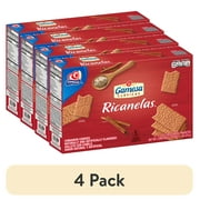 (4 pack) Gamesa, Ricanelas Cinnamon Cookies, 17.2 oz Box, 5 Individually Wrapped Sleeves
