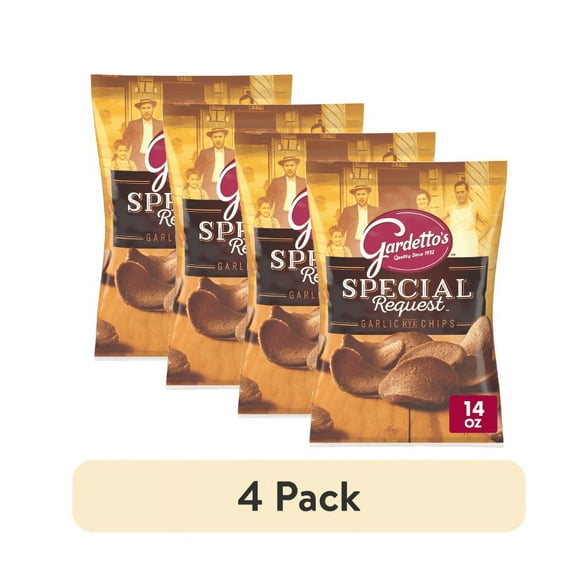 (4 pack) Gardetto's Snack Mix, Special Request Garlic Rye Chips, 14 ozGardetto's