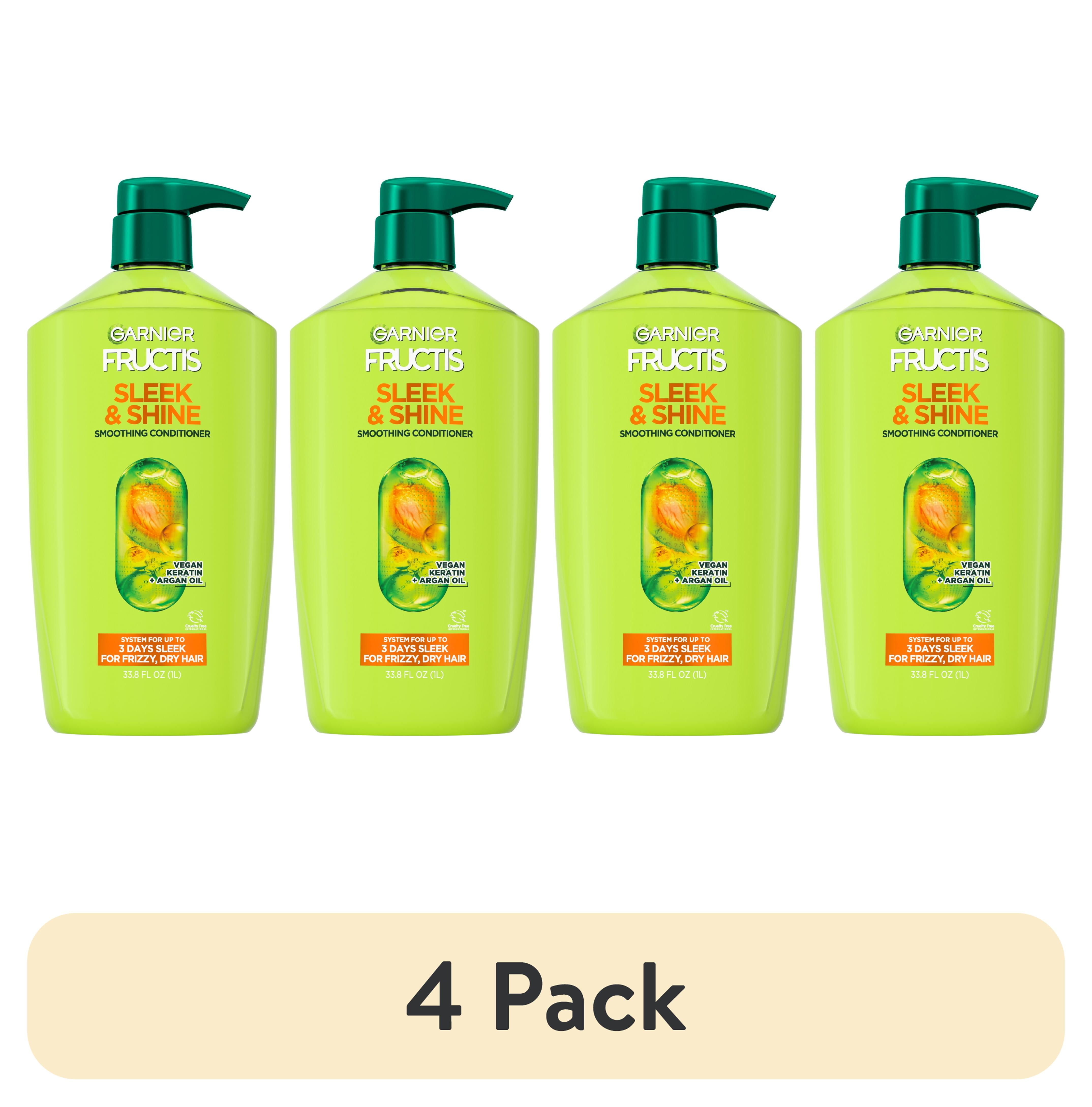 (4 pack) Garnier Fructis Sleek and Shine Smoothing Conditioner with Argan Oil, 33.8 fl oz  (图1) (4 pack) Garnier Fructis Sleek and Shine Smoothing Conditioner with Argan Oil, 33.8 fl oz  (图1)