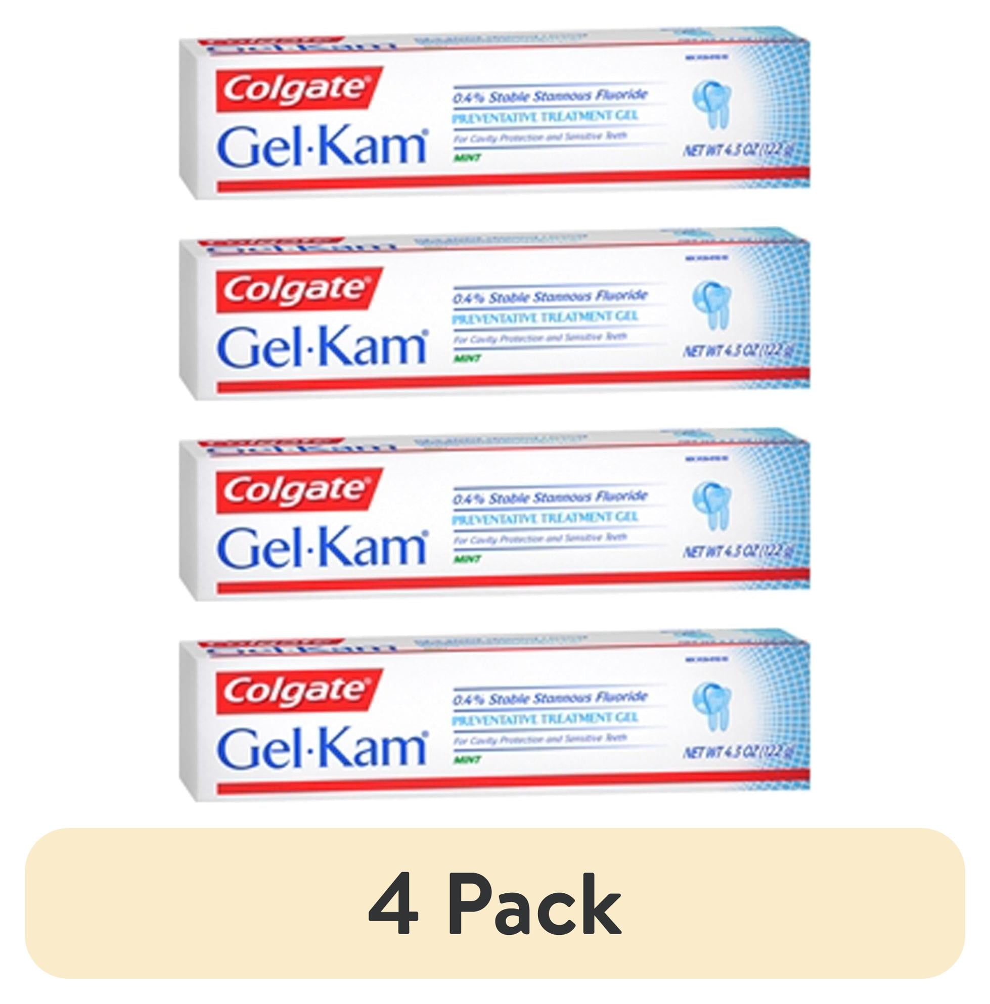 (4 pack) Gel-Kam Fluoride Preventive Treatment Gel Mint Flavor 4.30 oz