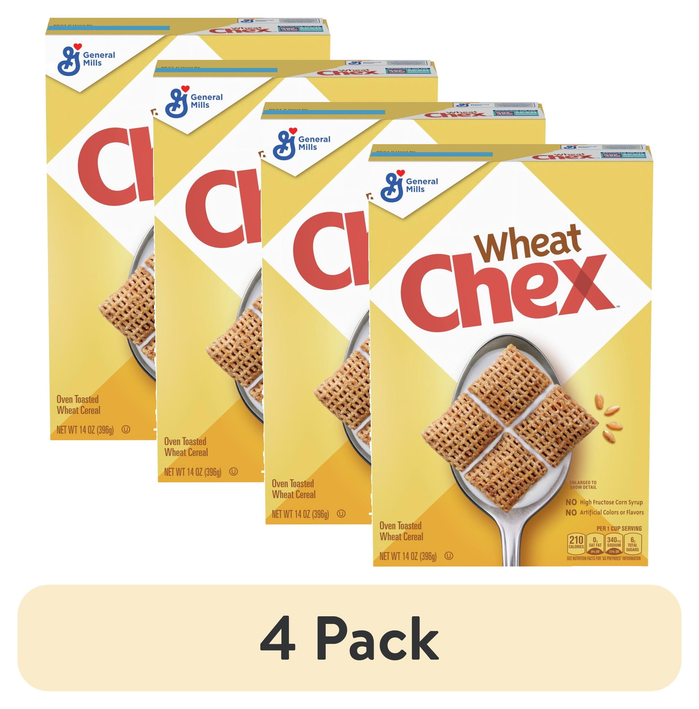 (4 pack) General Mills Wheat Chex Cereal