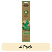 4 pack Genieco 20 Count Adventure Extra Rich Incense Stick Flowering Cactus Lemon, Cactus and Coconut Blend Floral Scent Family