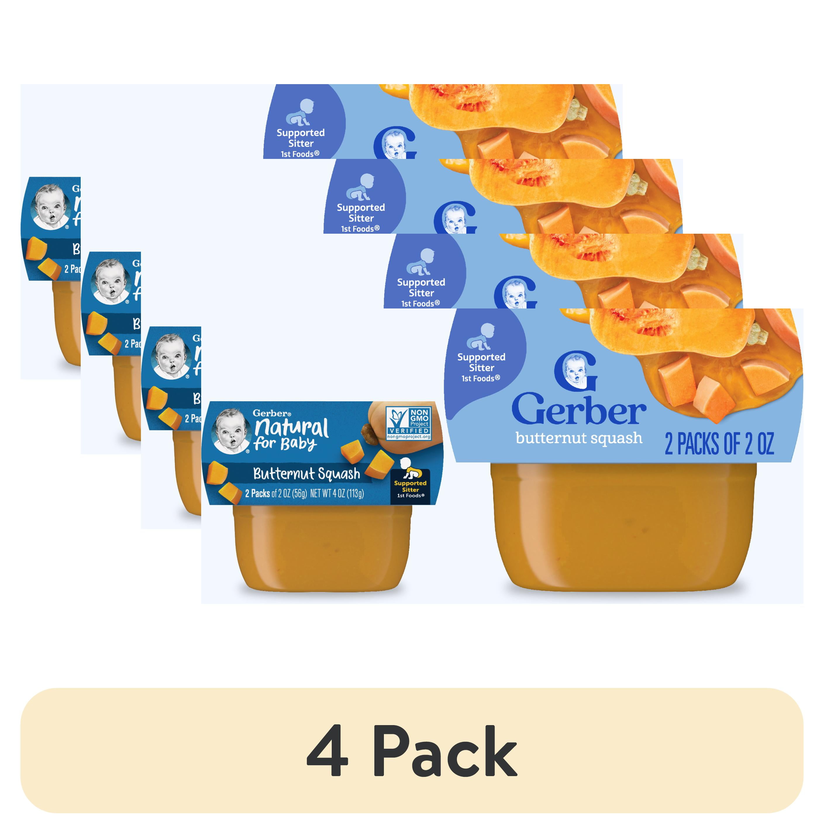 Butternut Squash Gerber Organic 1st Foods Stage Gerber Baby Food (10 Pack)  Puree For Supported Sitters, image size:2818x2855