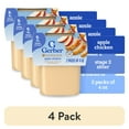 thumbnail interactive-video image 1 of (4 pack) Gerber Stage 2 Baby Food, Apple Chicken Puree Tub, Baby Puree 8 oz, 1 of 17