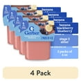 thumbnail image 1 of (4 pack) Gerber 2nd Foods Baby Food, Banana Blackberry Blueberry, 4 oz Tubs (2 Pack), 1 of 17