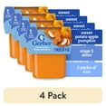 thumbnail image 1 of (4 pack) Gerber 2nd Foods Natural for Baby Veggie Power Baby Food, Sweet Potato Apple Pumpkin, 4 oz Tubs (2 Pack), 1 of 17