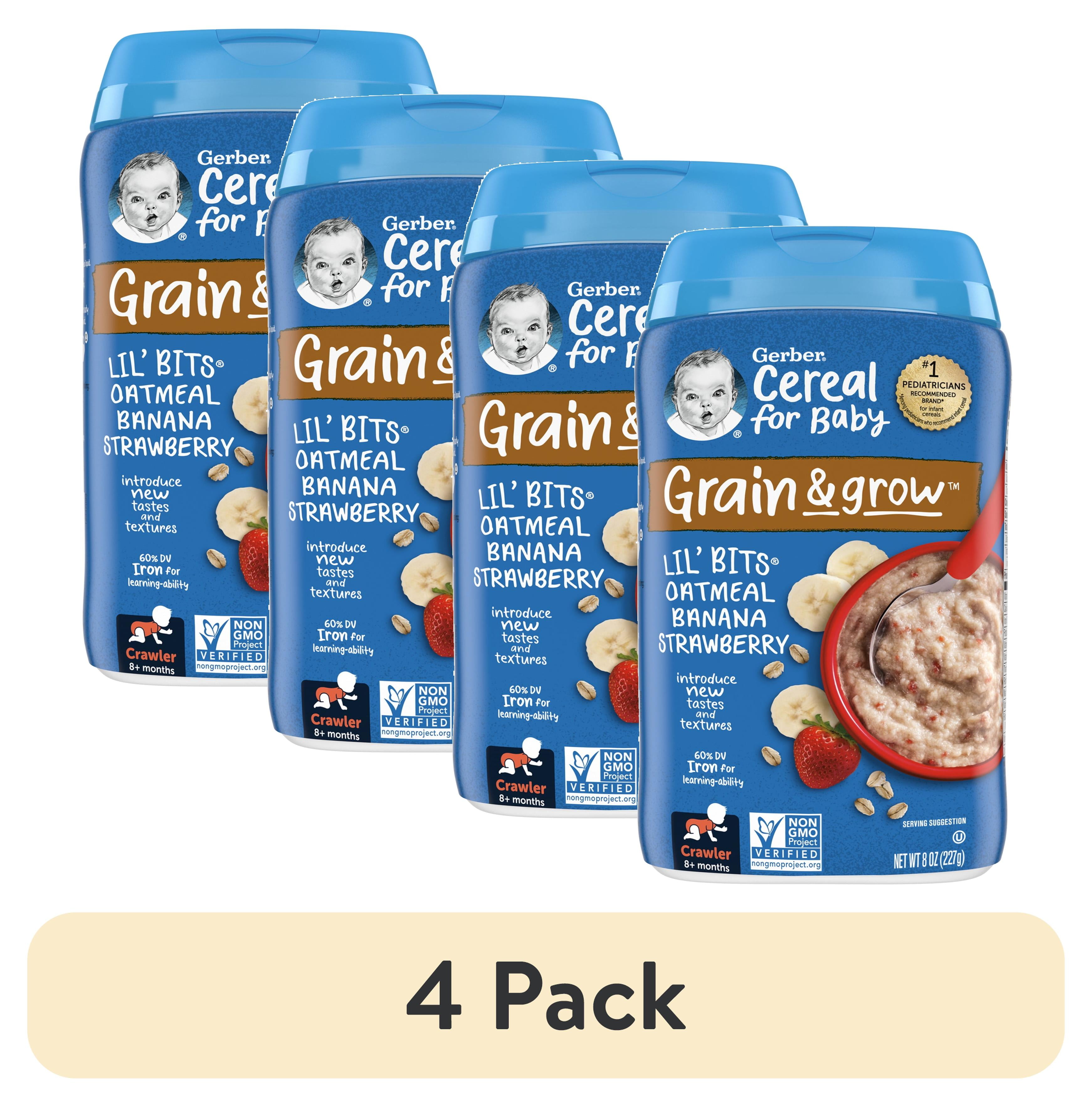 Gerber Baby Food Banana Strawberry Oatmeal Banana Strawberry (2