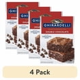thumbnail image 1 of (4 pack) GHIRARDELLI Double Chocolate Premium Brownie Mix, a Premium Baking Mix, Includes Chocolate Chips, 18 oz Box, 1 of 16