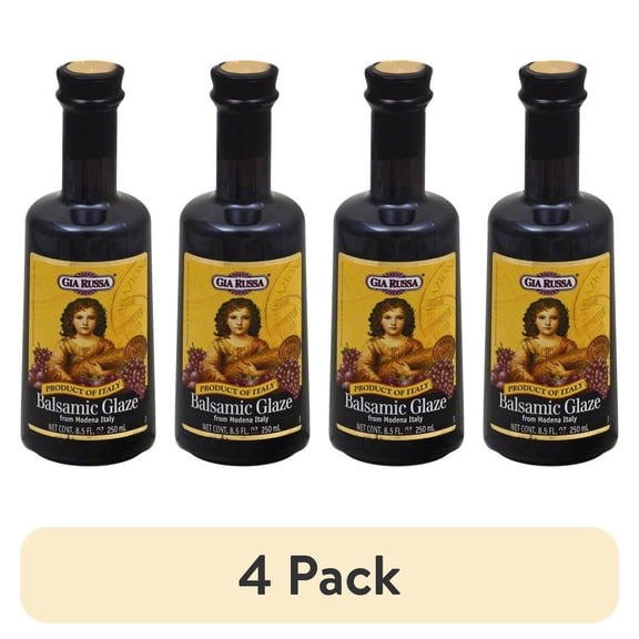 (4 pack) Gia Russa Balsamic Glaze, 8.5 fl oz
