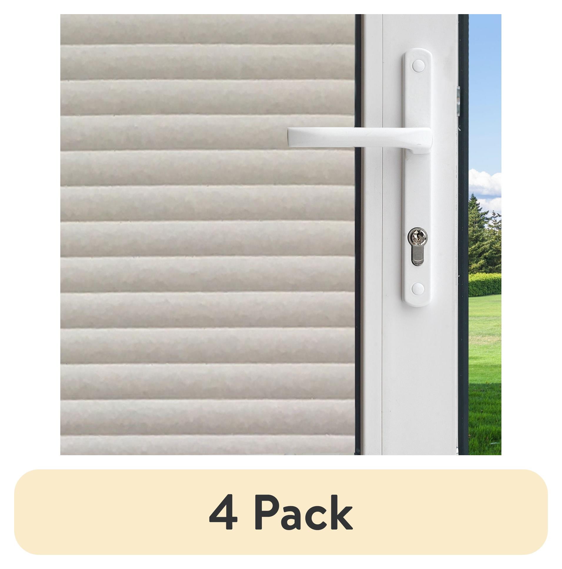 (4 pack) Gila 36.0" x 78.0" Decorative Faux Blinds Window Film