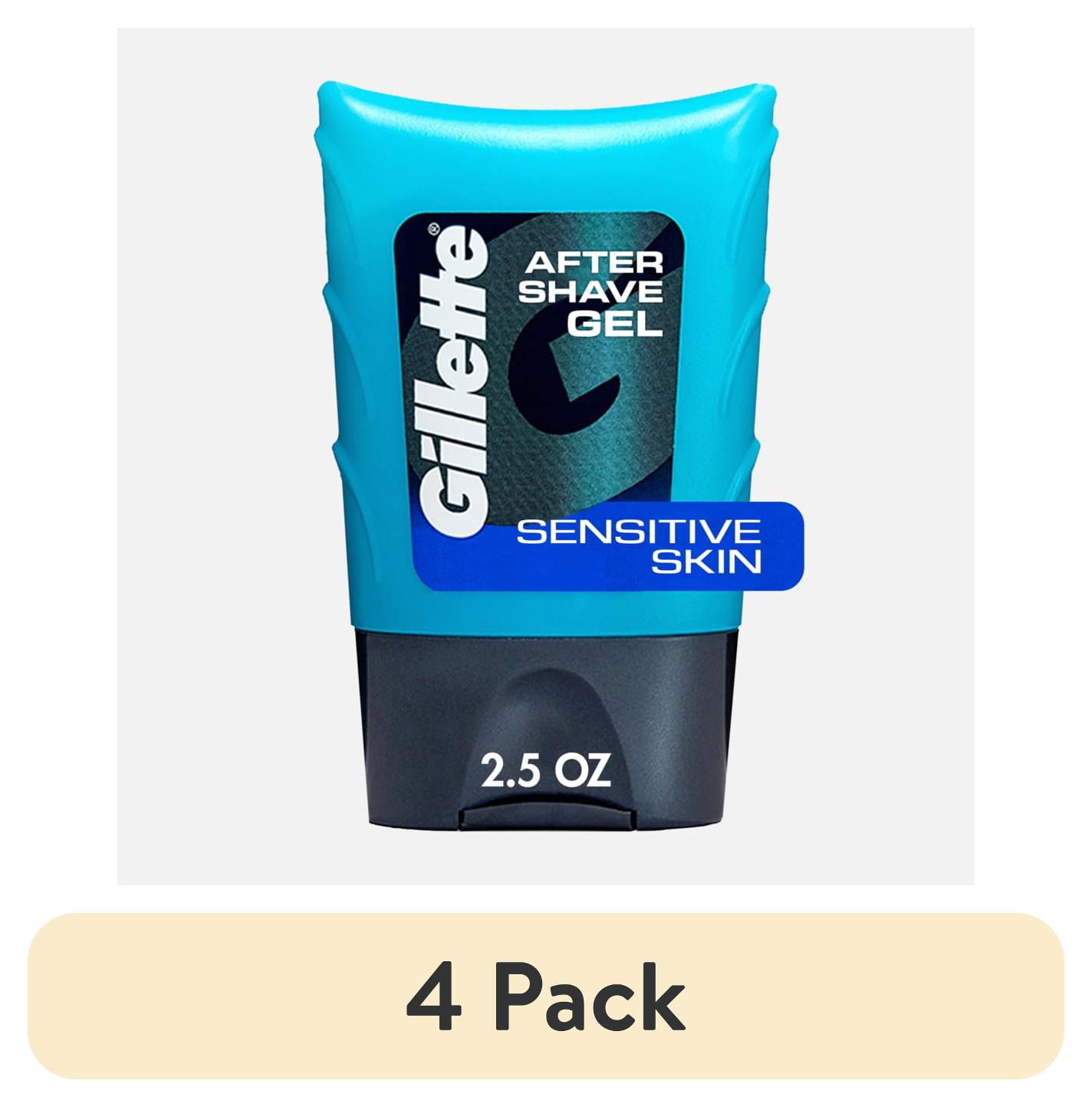 2 pack) Gillette Aftershave Gel for Men, Sensitive Skin, Light