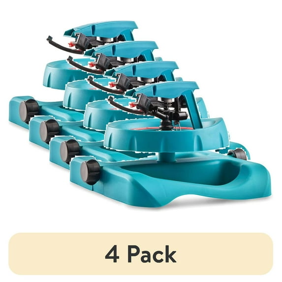 (4 pack) Gilmour Circular Sprinkler - Customizable Shape (5,800'), Circular Head Type, Blue, 1 Piece