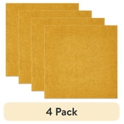 (4 pack) 6.5" x 6.5" Disposable Gold Paper Napkins, 24 Count, by Way To Celebrate