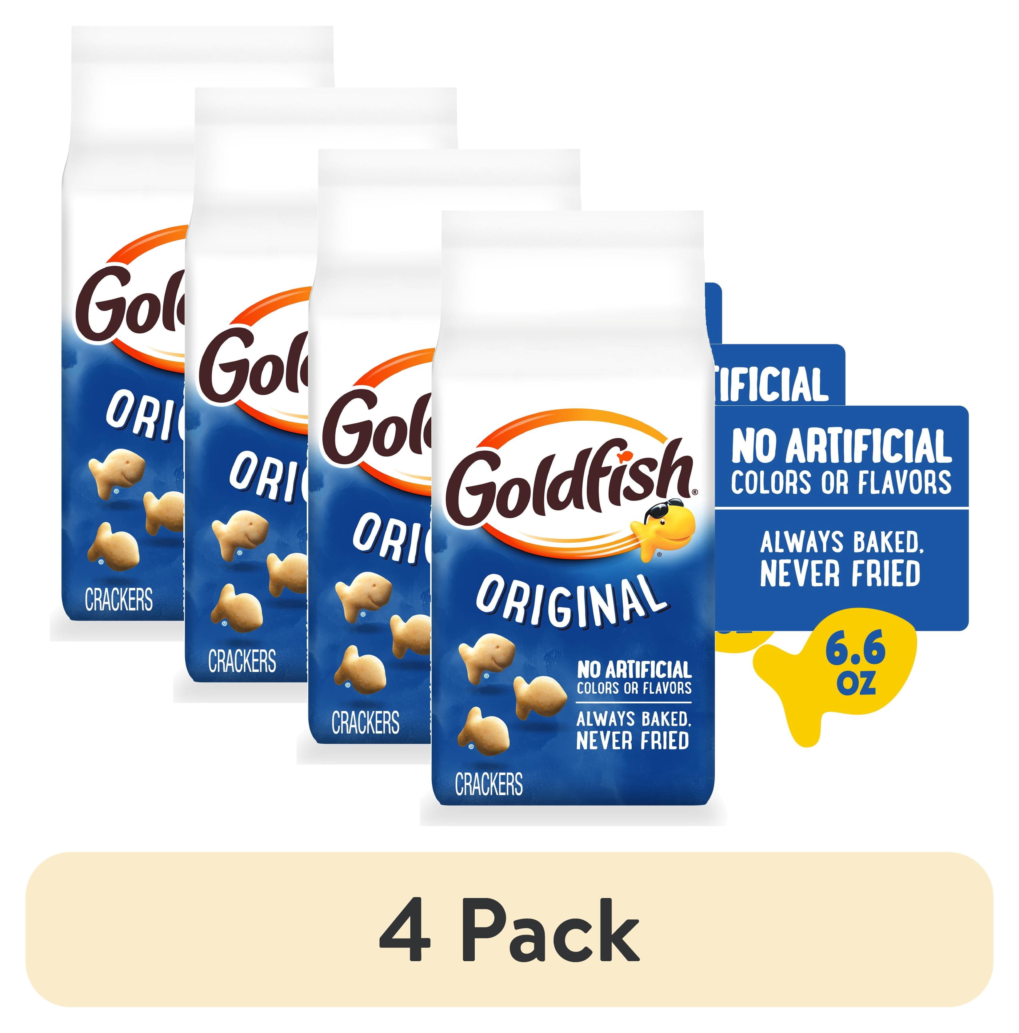 (4 pack) Goldfish Original Crackers, 6.6 oz Bag
