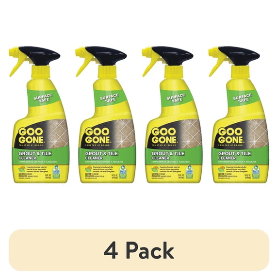 (4 pack) Weiman Goo Gone Grout Cleaner - Orange Scent, Foam - 14 fl oz