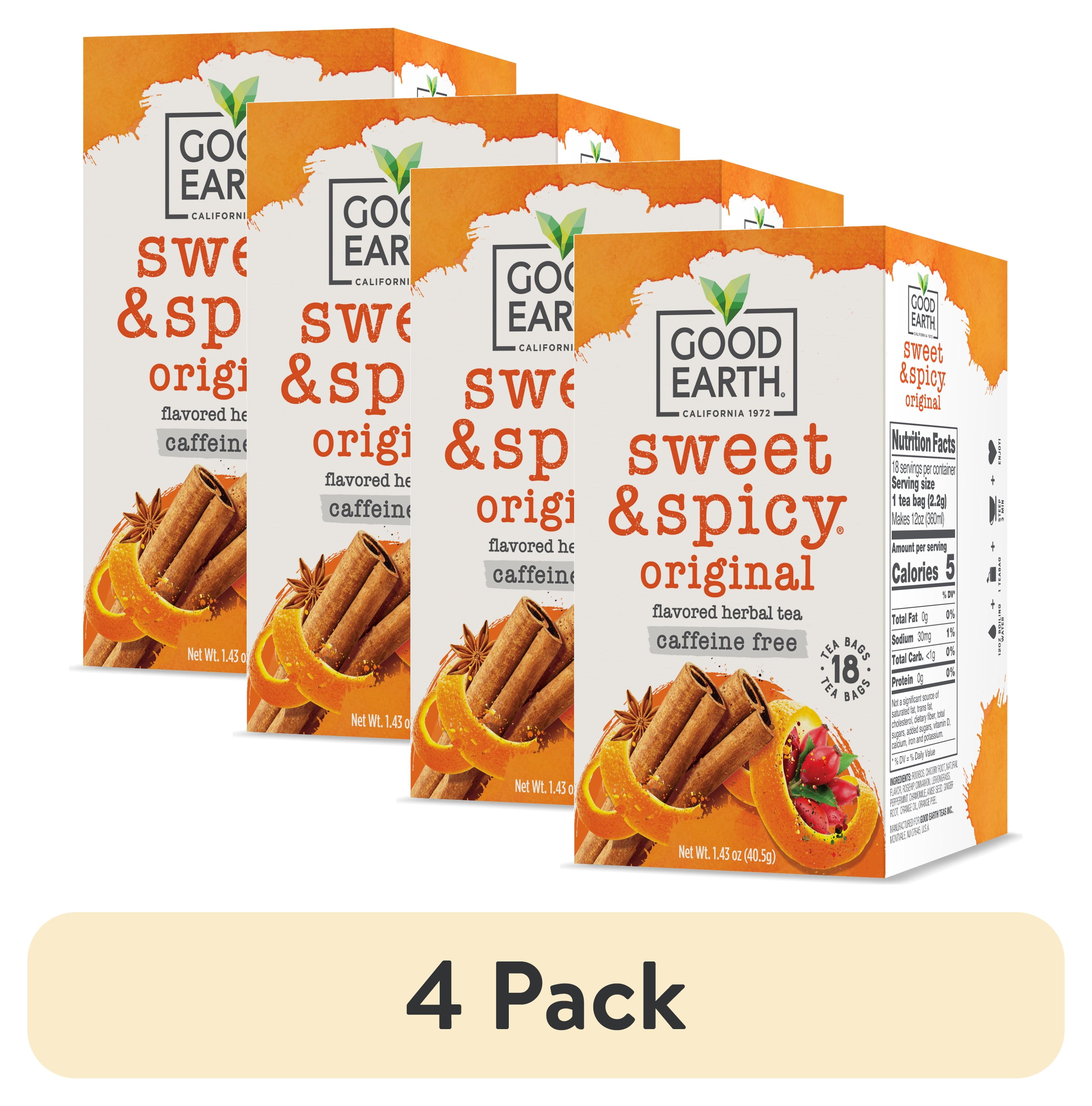 洋楽 Eat'n Good The Label Good Earth Sweet & Spicy Tea - Our Original Cinnamon Tea – Good