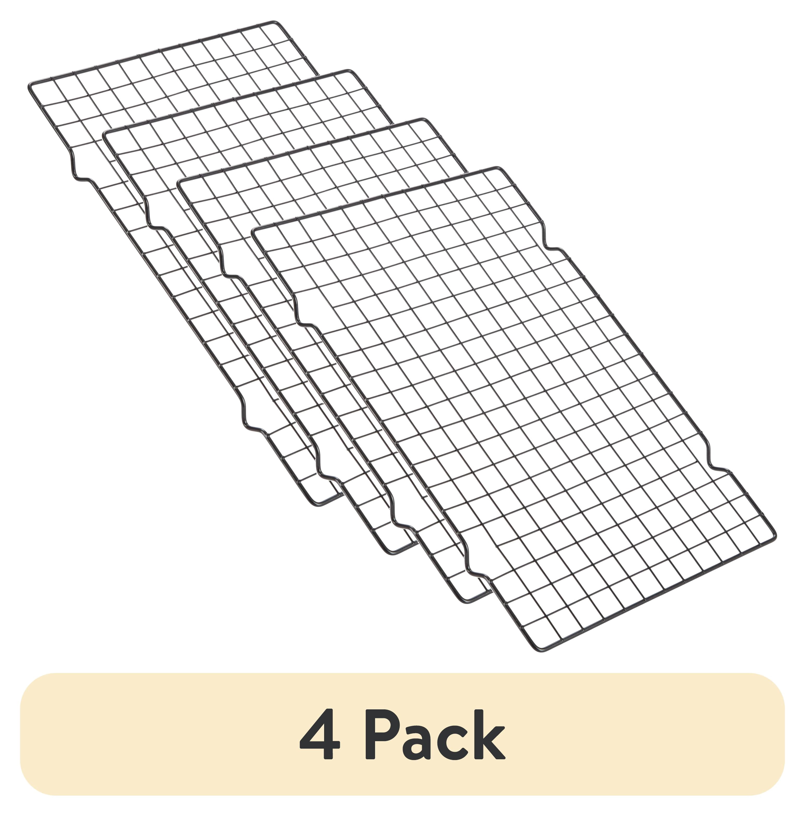 (4 pack) GoodCook PRO 15" x 10" Nonstick Steel Wire Rectangle Cooling Rack