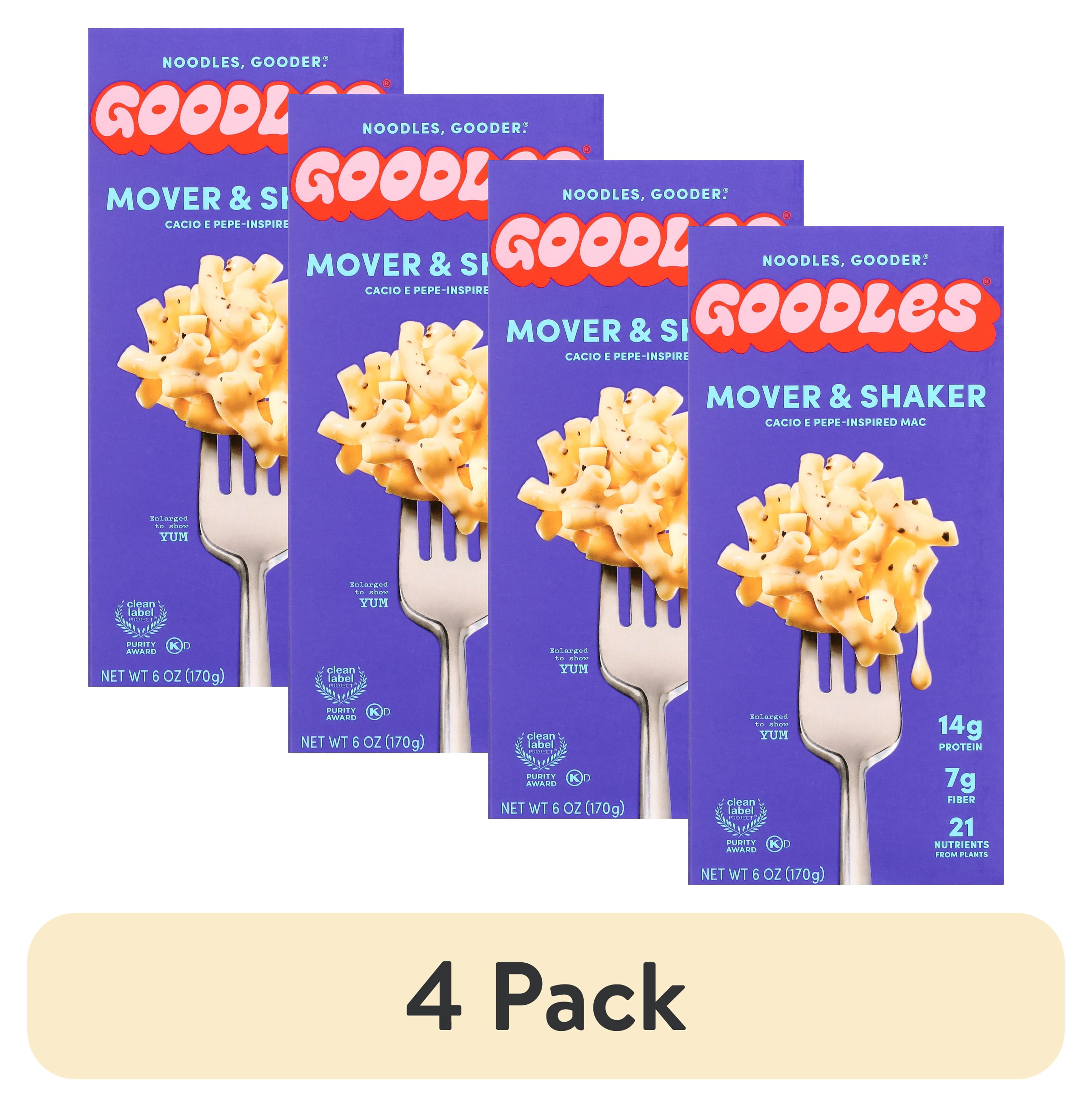 (4 pack) Goodles Mac & Cheese Mover & Shaker, Cacio E Pepe, Macaroni , Shelf-Stable, 6 oz