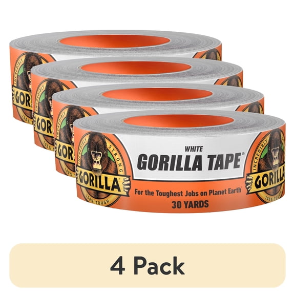 (4 pack) Gorilla Glue 30yd White Tape, Pack of 1
