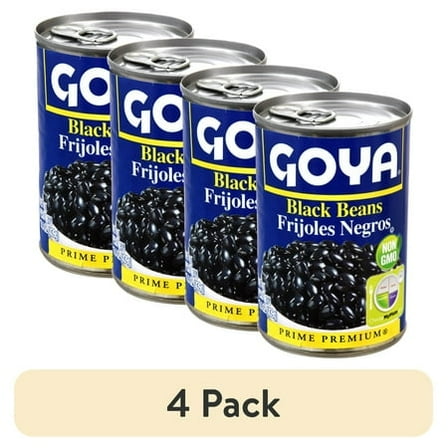 (4 pack) GOYA Black Beans 15.5 oz Can