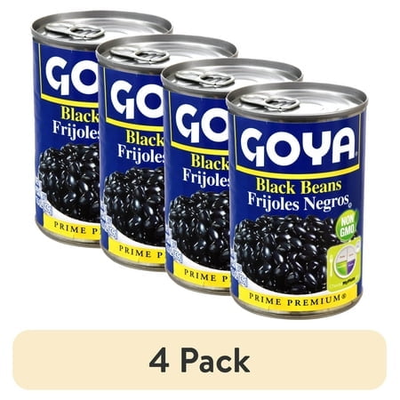 (4 pack) GOYA Black Beans 15.5 oz Can