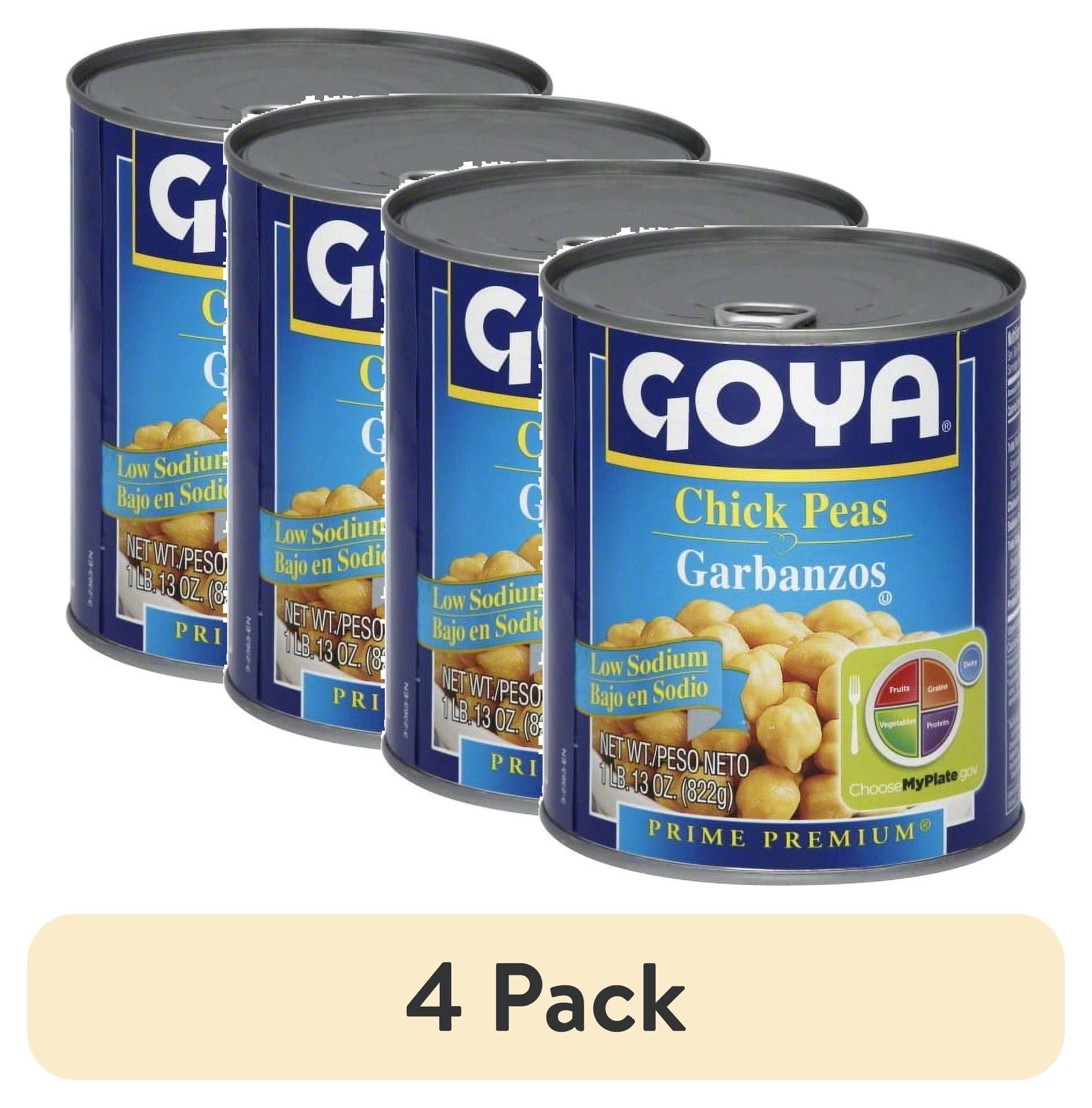 (4 pack) Goya Chick Peas Garbanzos, 13 oz