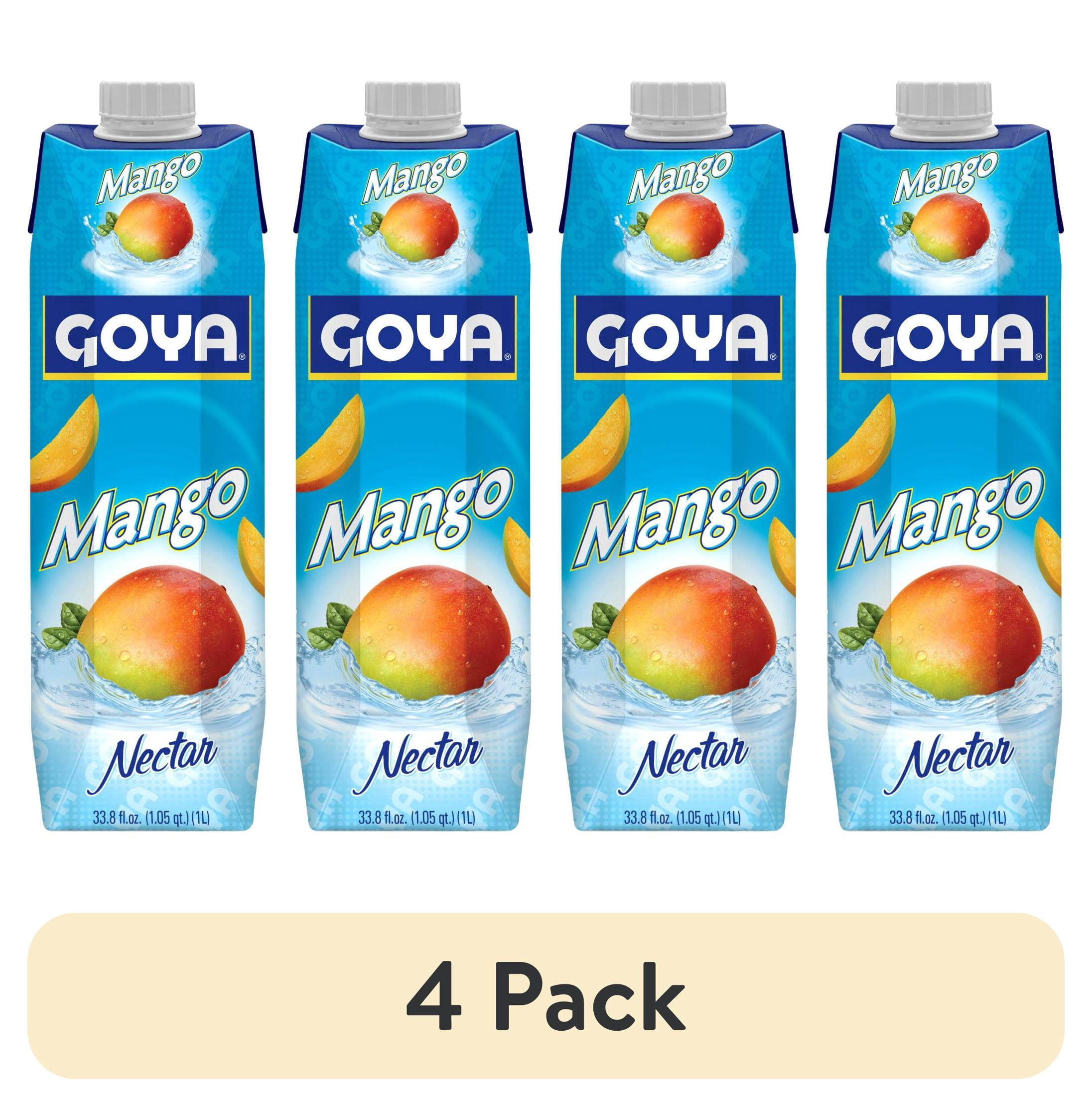 (4 pack) Goya Mango Nectar, 33.8 fl oz