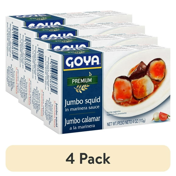 (4 pack) Goya Foods Goya Squid Pieces, 4 oz