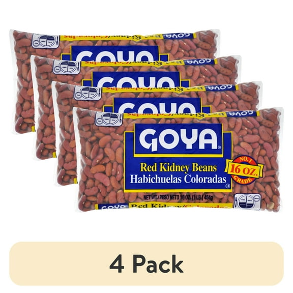 (4 pack) Goya Red Kidney Beans, 16 oz