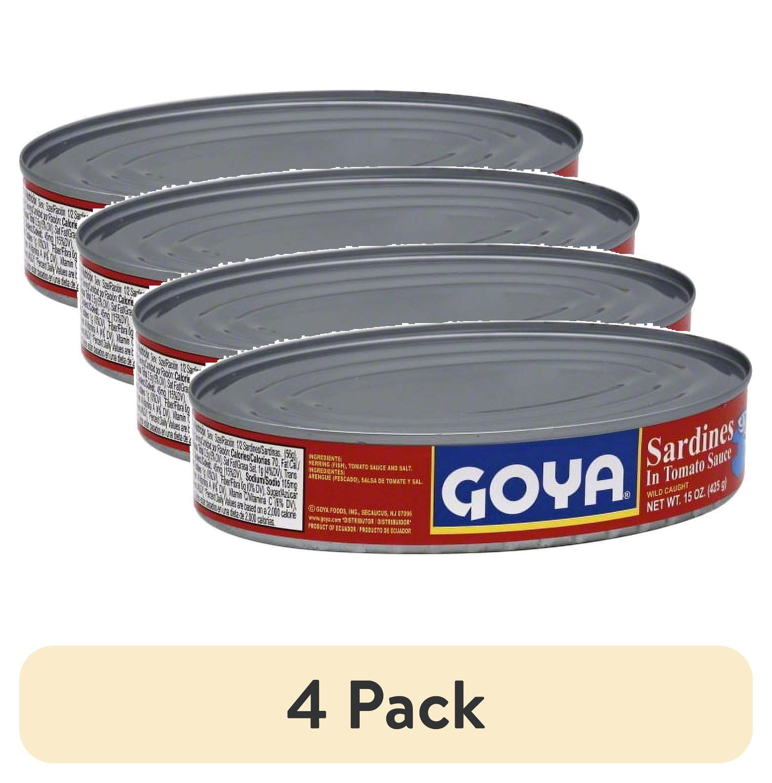 (4 pack) Goya Sardines in Tomato Sauce, 15 oz